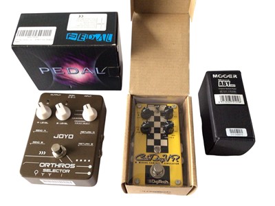 Lot 2305 - Joyo Orthos Selector, Mooer Micro ABY & DigiTech CabDryVR Dual Cabinet Simulator, all boxed (3)