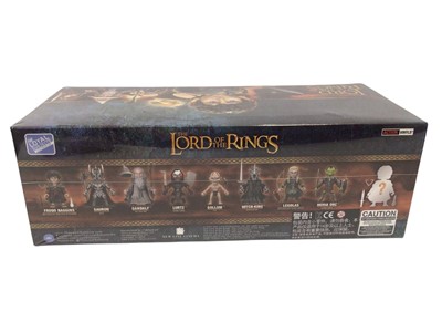 Lot 1905 - The Loyal Subjects The Lord of the Rings with 8 action vinyl figures (x2) & Elven Medallion, all sealed boxes (3)