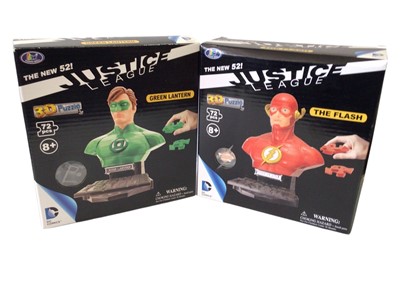 Lot 1908 - DC Eaglemoss Batman Universe Collector's Bust, boxed & DC Comics Justice League Bust 3D puzzles Green Lantern & The Flash, boxed (3)