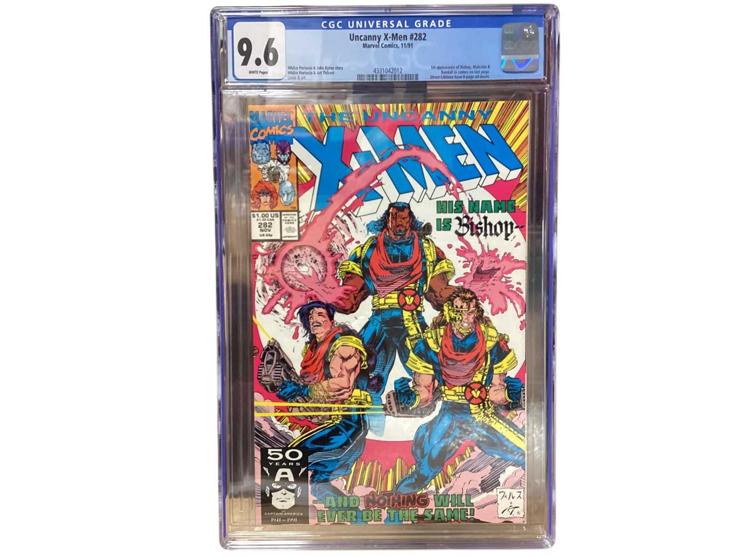 Lot 1624 - Marvel Comics Uncanny X-Men No.282, CGC Universal Grade 9.6 (1)