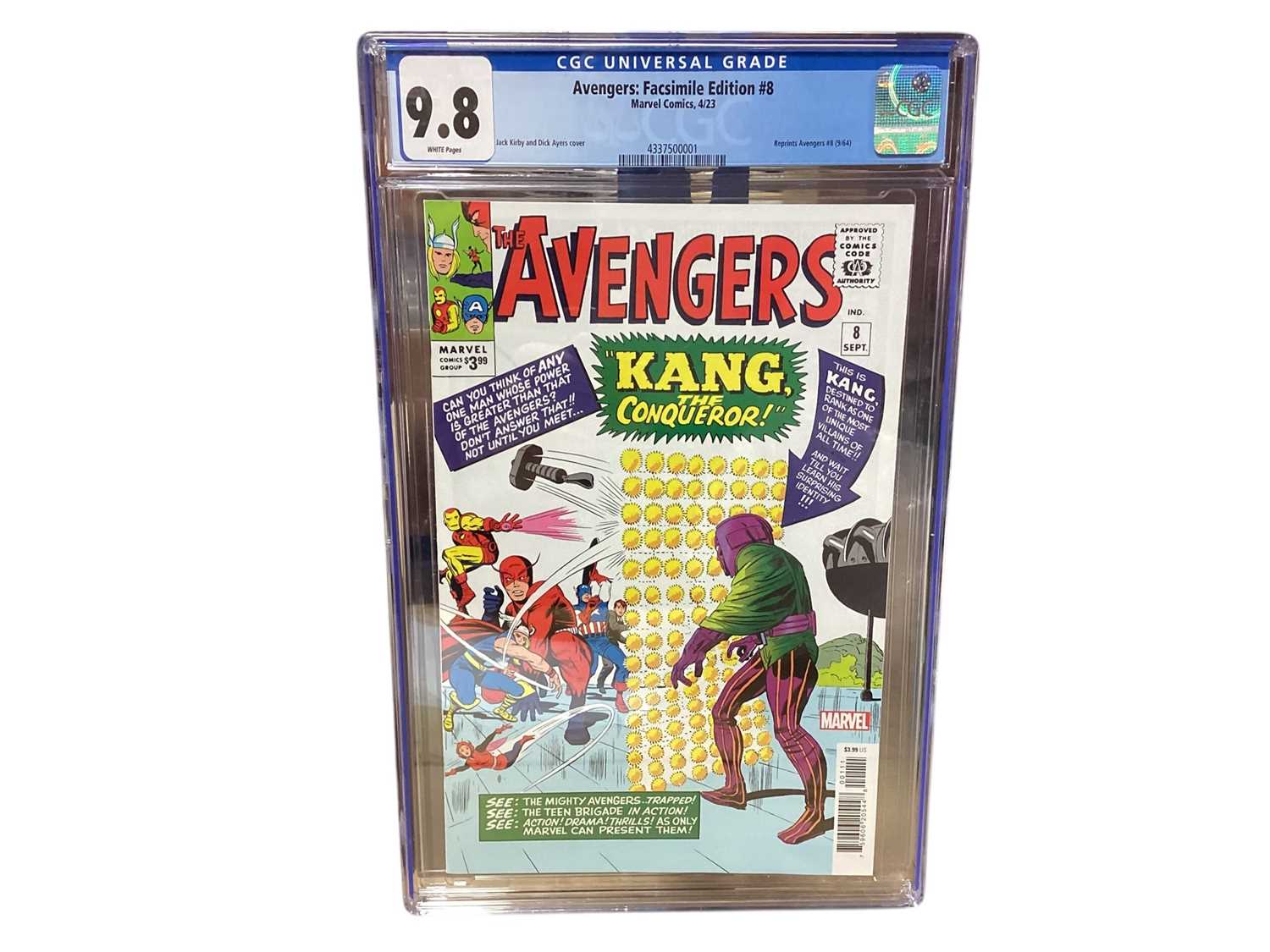 Lot 1623 - Marvel Comics The Avengers No.8 Facsimile, Graded 9.8 (1)