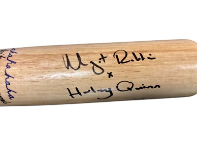 Lot 1915 - Harley Quinn signed baseball bat, "Margo Robbie x Harley Quin", in original box