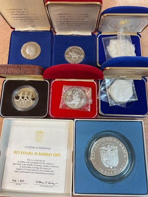 Lot 500 - World - Mixed silver proof coins
