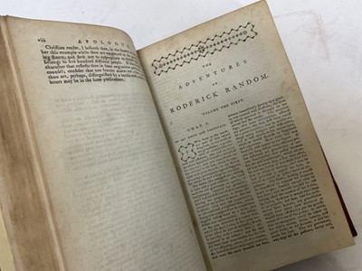 Lot 1659 - Daniel Defoe - Robinson Crusoe, London 1791, appears to be Vol. 1 only of two, bound with others, also The vicar of Wakefield, bound with others, in modern bindings