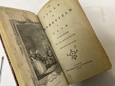 Lot 1659 - Daniel Defoe - Robinson Crusoe, London 1791, appears to be Vol. 1 only of two, bound with others, also The vicar of Wakefield, bound with others, in modern bindings