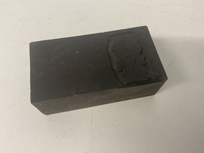 Lot 1656 - Engraved wood printing block for Punch magazine, and another similar. Provenance: believed to be from Leighton - Straker book binders
