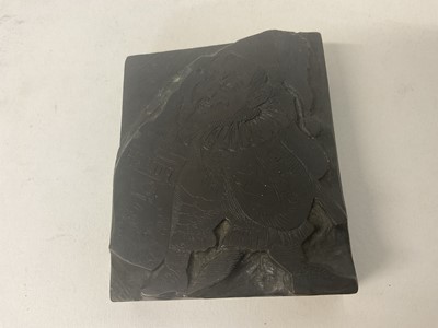 Lot 1656 - Engraved wood printing block for Punch magazine, and another similar. Provenance: believed to be from Leighton - Straker book binders