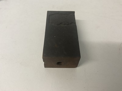 Lot 1656 - Engraved wood printing block for Punch magazine, and another similar. Provenance: believed to be from Leighton - Straker book binders
