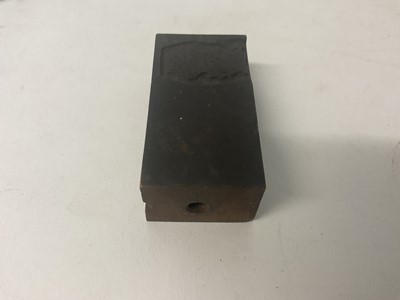 Lot 1656 - Engraved wood printing block for Punch magazine, and another similar. Provenance: believed to be from Leighton - Straker book binders