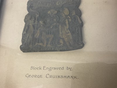 Lot 1657 - 19th century copper plate engraving believed to be by George Cruikshank. Provenance: believed to be from Leighton - Straker book binders