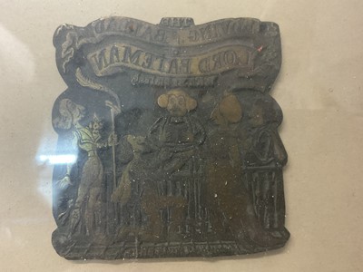 Lot 1657 - 19th century copper plate engraving believed to be by George Cruikshank. Provenance: believed to be from Leighton - Straker book binders