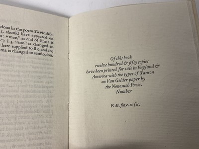 Lot 1655 - Nonesuch Press and private press books