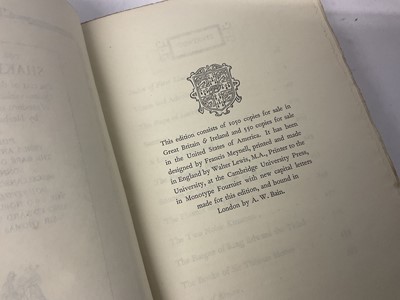 Lot 1655 - Nonesuch Press and private press books
