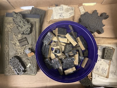 Lot 1653 - Collection of printing blocks. Provenance: believed to be from Leighton - Straker book binders