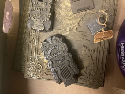 Lot 1653 - Collection of printing blocks. Provenance: believed to be from Leighton - Straker book binders