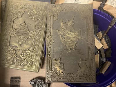 Lot 1653 - Collection of printing blocks. Provenance: believed to be from Leighton - Straker book binders
