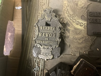 Lot 1653 - Collection of printing blocks. Provenance: believed to be from Leighton - Straker book binders