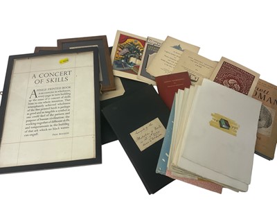 Lot 1658 - Collection of material relating to Leighton - Straker book binders