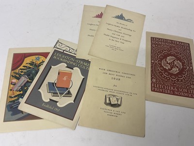 Lot 1658 - Collection of material relating to Leighton - Straker book binders