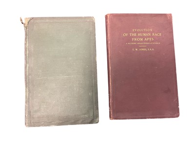 Lot 1643 - T, W. Jones - Evolution if the Human Race from Apes, 1876 first edition, together with H J Hardwicke - Evolution and Creation, 1887. (2)