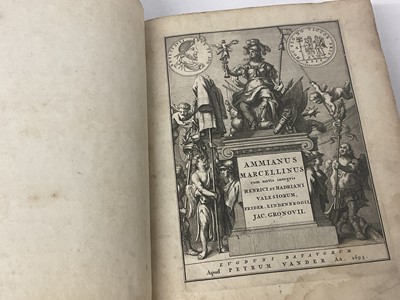 Lot 1645 - Ammianus Marcilinnus - Peter Vander, 1693, contemporary calf, two folding plates