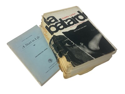 Lot 1642 - Anita Brookner - A start in Life, 1981 uncorrected proof copy, together with a loose leaf proof copy of the English translation of Violette Leduc - La Batarde. (2)