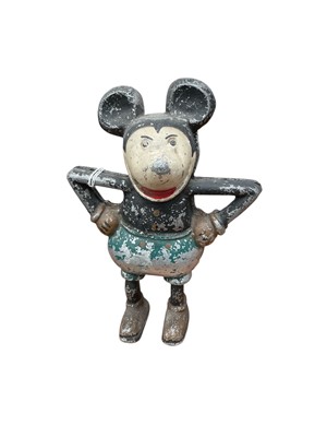 Lot 2434 - Vintage Mickey Mouse painted metal money box