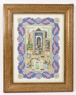 Lot 768 - Indo-Persian gouache on ivorine