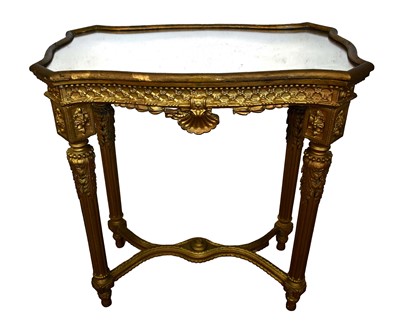 Lot 1437 - Gilt console table