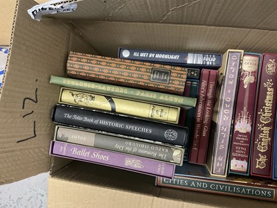 Lot 1637 - Collection of Folio Society books, 1 box