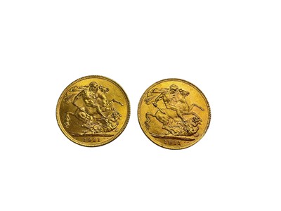 Lot 508 - G.B. - Gold Sovereigns George V 1911 x 2 EF (2 coins)