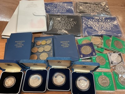 Lot 525 - G.B. - Mixed coinage to include Royal Mint proof