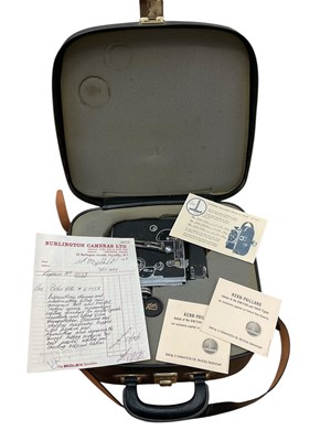 Lot 2623 - Paillard Bolex cine-camera, boxed with papers, another cine-camera