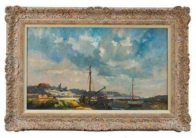 Lot 1188 - Vic Ellis (1921-1984) oil on canvas, coastal landscape, signed, 36 x 62cm, framed