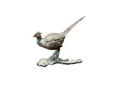 Lot 2439 - Michael Simpson limited edition bronze sculpture of a Pheasant no. 27 of 100