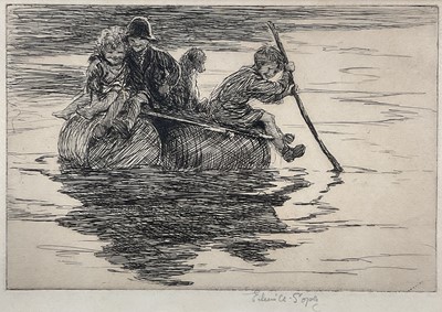Lot 1105 - Eileen Soper (1905-1990) etching - A Voyage of Discovery, signed, 13 x 19cm