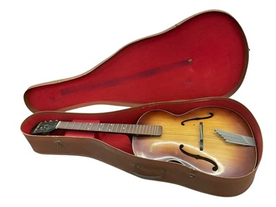 Lot 2338 - Vintage Hofner Congress acoustic guitar, in case