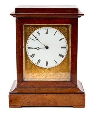 Lot 732 - Early 19th century Continental rosewood cased mantel clock