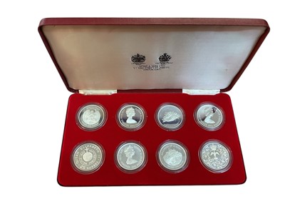 Lot 536 - Isle of Man - Spink & Son Limited Silver Jubilee Appeal Crown 1977, eight coin set (N.B. Cased) (1 coin set)