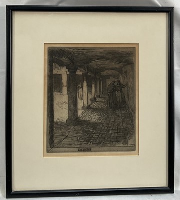 Lot 104 - Frederick Landseer Griggs (1876-1938) etching - The Biggin, signed in the plate and dated (18) 98, plate size 17.5 x 14.9cm