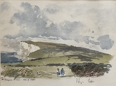 Lot 111 - Hugh Casson (1910-1999) limited edition print - Tennyson Down, Isle of Wight, numbered 272 of 500, signed in pencil, 22cm x 29cm, in glazed frame