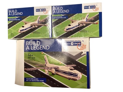 Lot 1861 - Bright Bricks Build a Legend Volga-Dnepr Airlines AN-124-100, 697 pcs & two 238 pcs, all boxed (3)