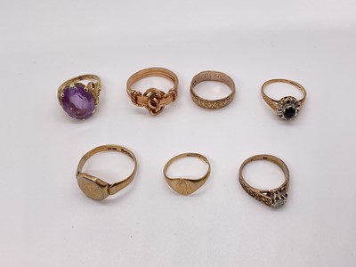 Lot 71 - Collection of gold rings