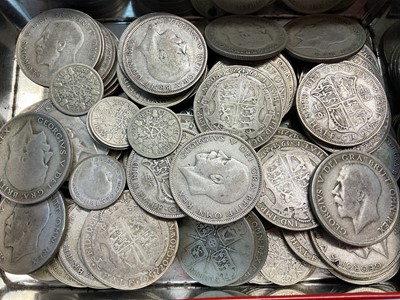 Lot 528 - G.B. - Mixed pre 1947 silver coins (N.B. Est. face value £10.15) (Qty)