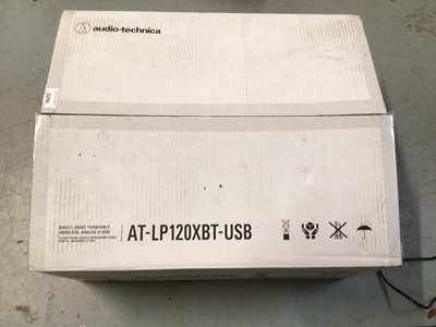 Lot 2256 - Audio-Technica AT-LP120XBT-USB direct drive turntable with Bluetooth & USB Black, boxed (1)