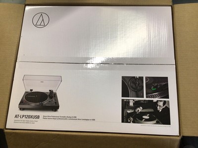 Lot 2257 - Audio-Technica AT-LP120XBT-USB direct drive turntable with Bluetooth & USB Black, boxed (1)