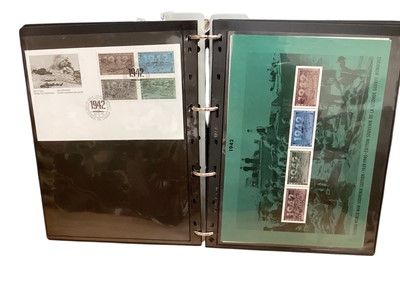 Lot 1471 - Stamps - The History of World War II, 6 volume collection of covers, packs, coin covers, miniature sheets etc (6 vols)