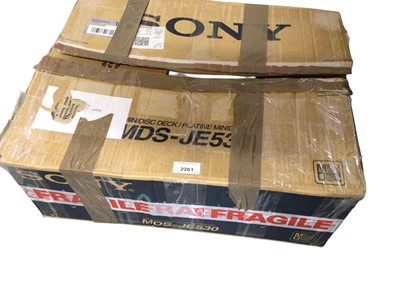 Lot 2261 - Sony MDS-JE530 Mini Disc Player, boxed (2)