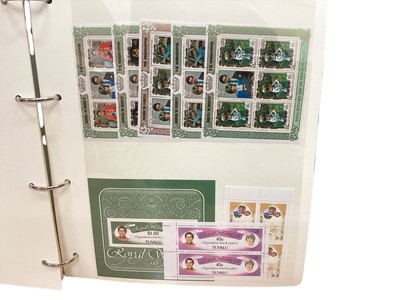 Lot 1473 - Stamps - large collection of Royal Event albums including ltd edition, covers, miniature sheets, omnibus issues, crown agent issues etc (7 boxes)