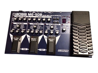 Lot 2263 - Boss ME-50B Bass Multiple Effects Processor Pedal with adaptor (1)